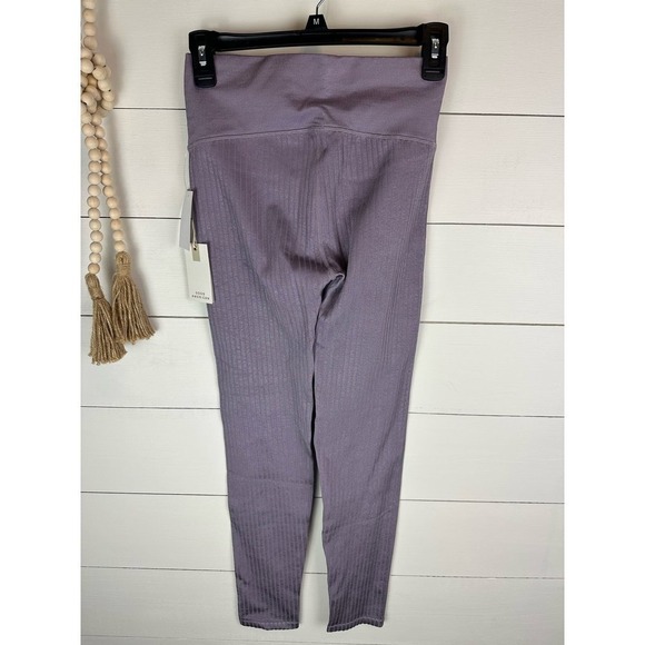 NWT Good American WIDE RIB SHINE CLEAN SEAMLESS LEGGINGS S/M - Picture 6 of 7